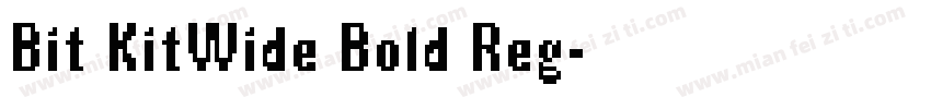 Bit KitWide Bold Reg字体转换